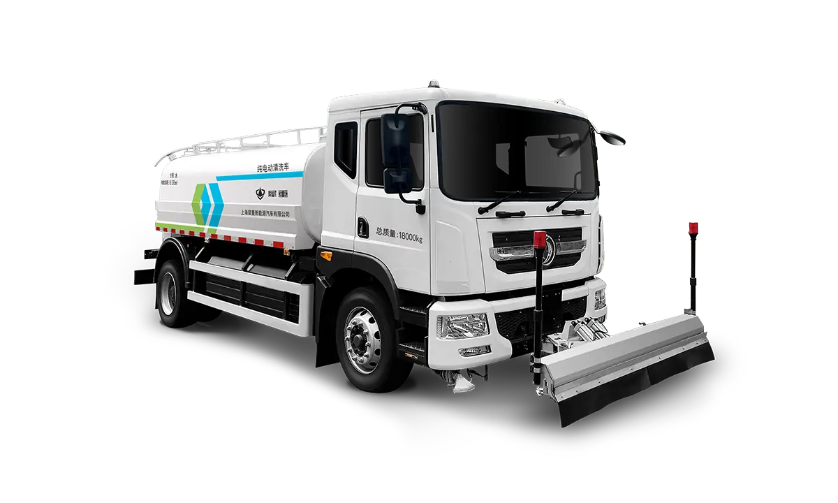 18 ton electric multi function cleaning vehicle – high pressure road washer for urban