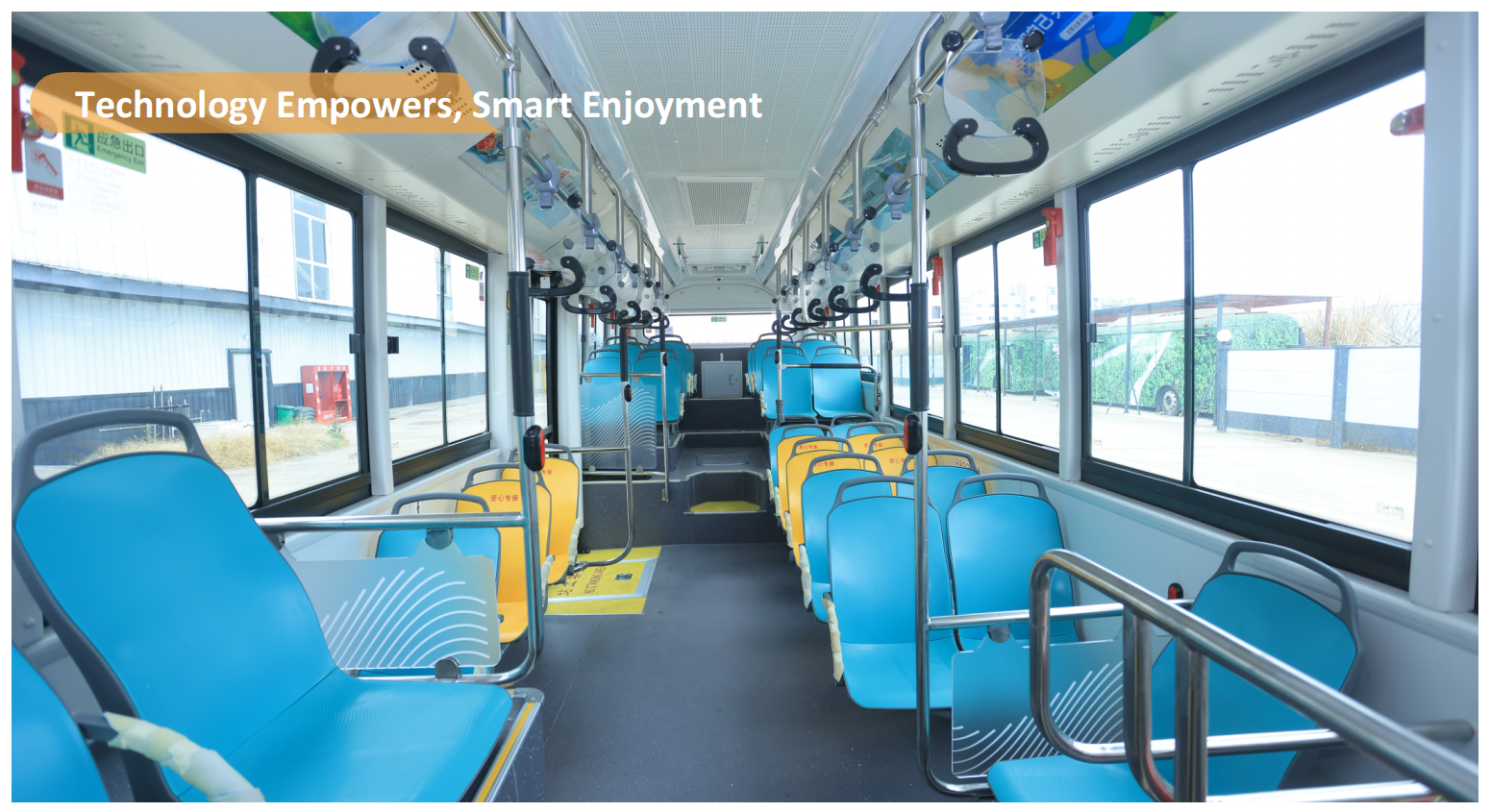 10.5m electric city bus – x10 300kwh | full low floor & air suspension