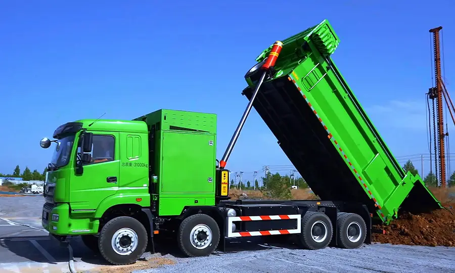 31 ton hydrogen fuel cell dump truck – zero emission tipper for construction