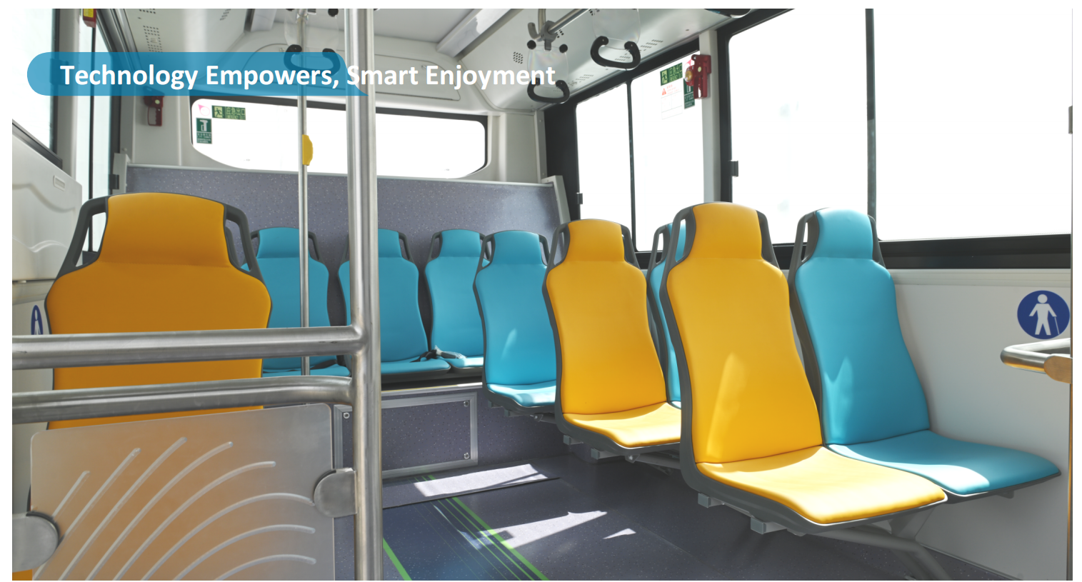 6.6m low floor electric city bus – zero emission urban transit bus