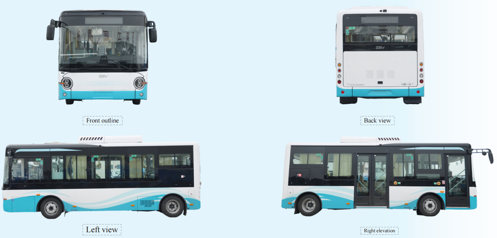 7m electric city bus – x6l integrated bridge drive urban transit bus