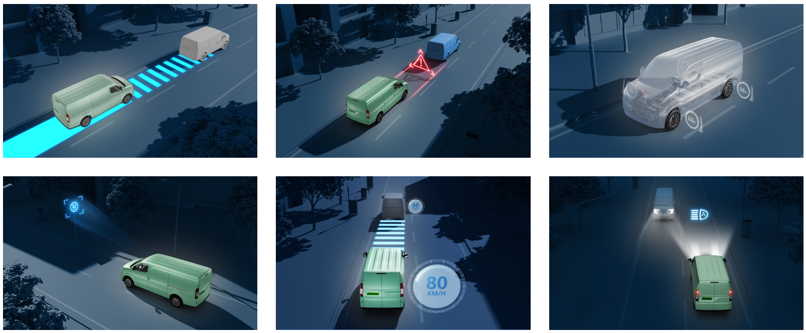 electric cargo van – r5 high capacity, smart ev with driver assistance