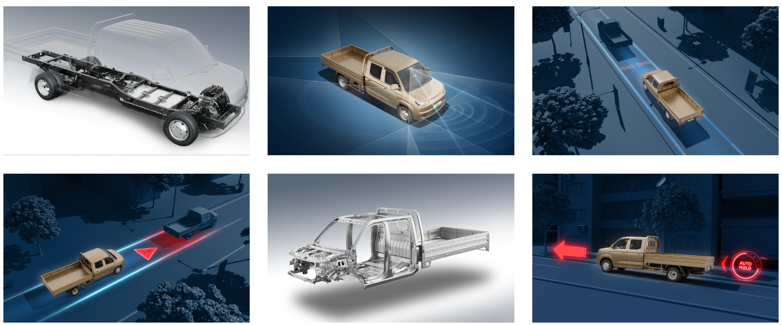 electric light truck c5 with 326km range & 110kw motor – custom built pickup