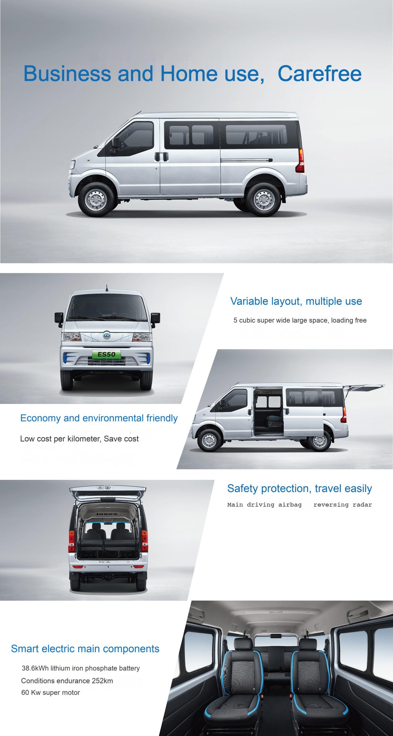 electric mpv | electric van – es50 custom built electric passenger van