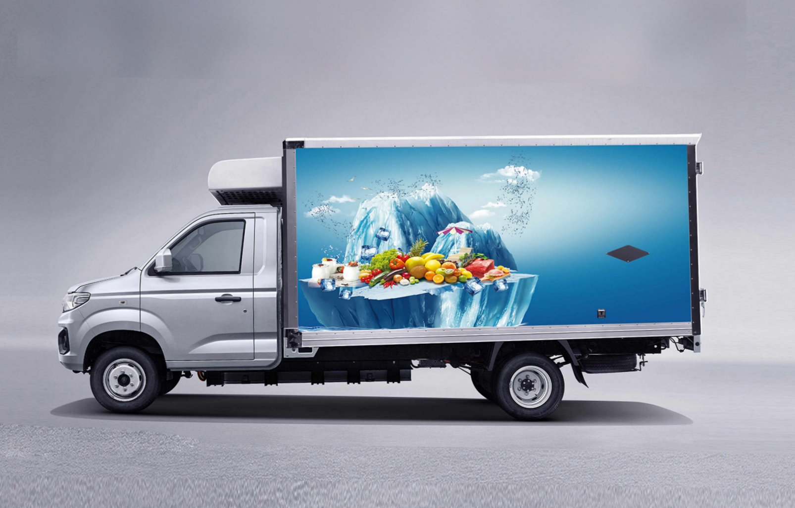 electric refrigerated van ed71 with 9.9m³ cold box & –20°c cooling ev delivery van