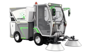 electric sweeper vehicle for urban & industrial use | vacuum cleaning vehicle