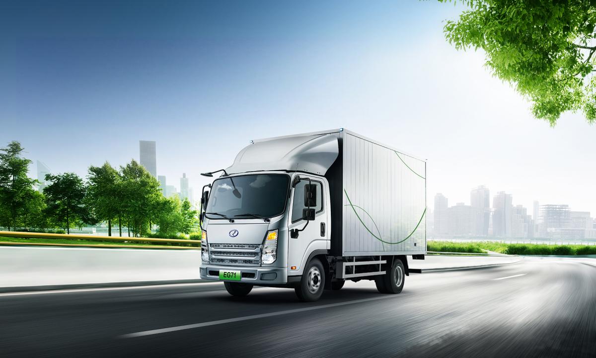 large electric cargo van eg71 with 19.1m³ load custom built ev cargo truck