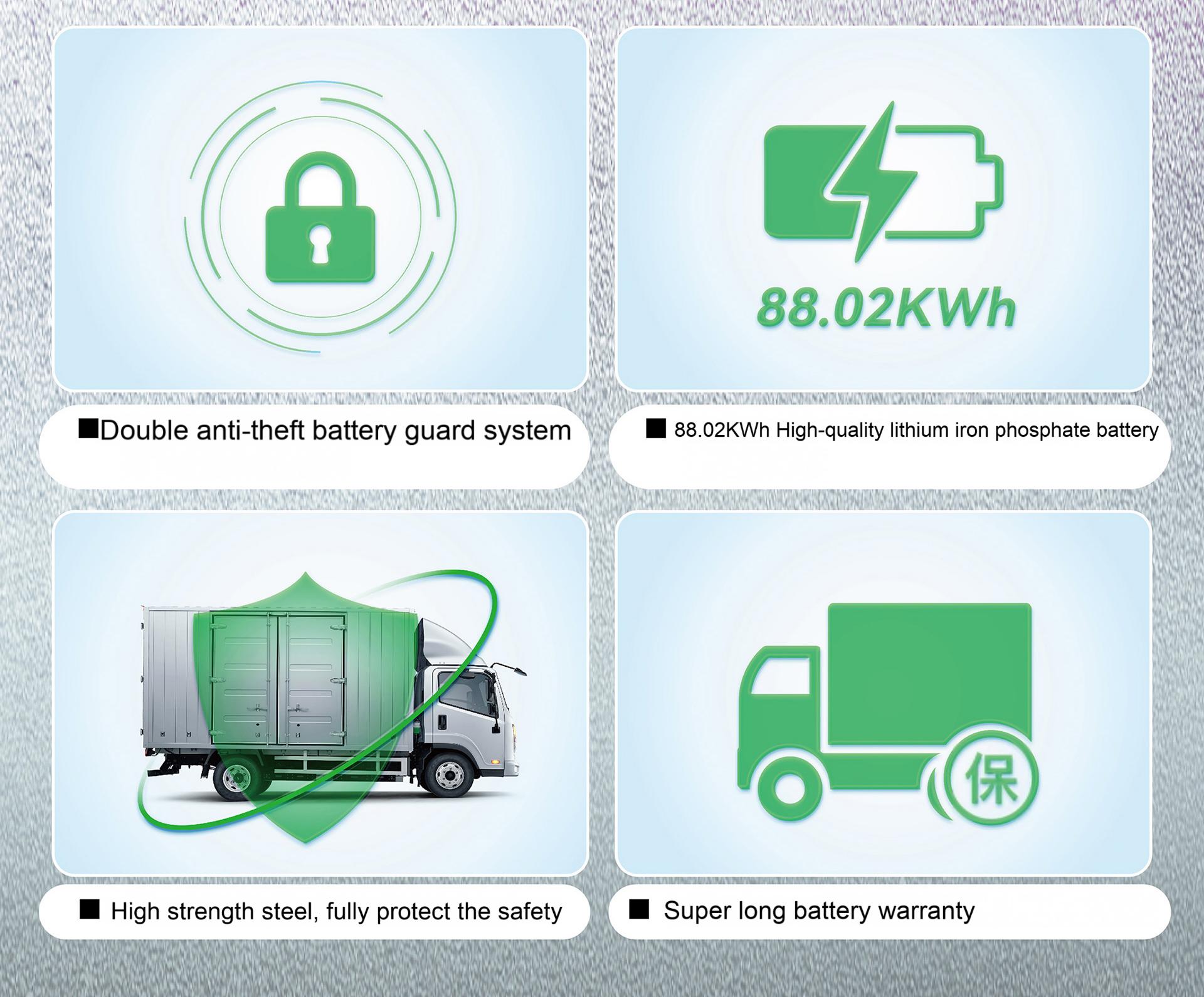 large electric cargo van eg71 with 19.1m³ load custom built ev cargo truck