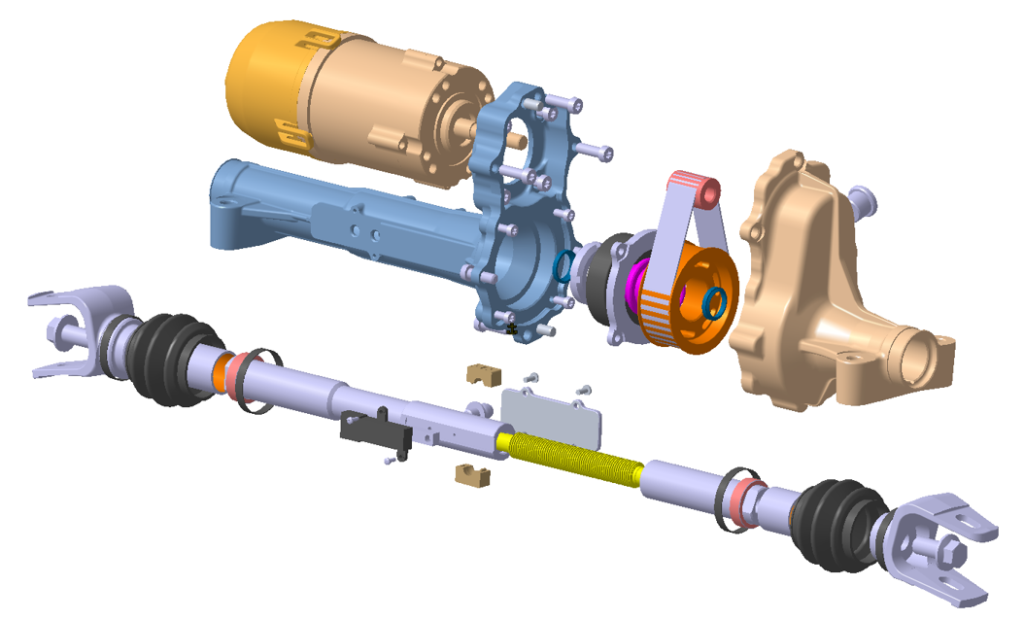 Rear-Wheel Steering Schematic Diagram