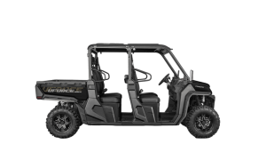 CFMOTO UFORCE 1000 XL Nebula Black UTV with Real-Time 4x4 Drive, 300mm Ground Clearance, Dual Disc Brakes, Aluminum Rims, and 300kg Cargo Capacity on Desert Dunes