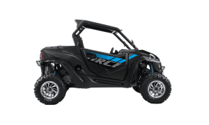 CFMOTO ZFORCE 950 SPORT Nebula Black UTV with Real-Time 4x4 Drive, 300mm Ground Clearance, Dual Disc Brakes, Aluminum Rims, and 250kg Cargo Capacity on Desert Dunes