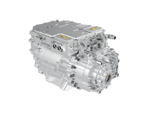 EA180 three-in-one coaxial electric axle by Dowway Vehicle – 220kW peak power, 3600Nm wheel-end torque, 6-layer flat wire induction motor, 350–800V operating voltage, oil+water cooling, IP67 rated, ASIL C safety, 342×552×384mm dimensions