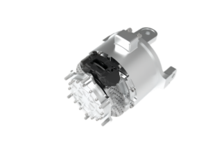 Electric Wheel EW-T1200-600 by Dowway Vehicle – 1200 N·m peak torque, 10 kW rated power, 15-inch rim compatibility"