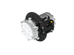 Electric Wheel EW-T2400-600 with specification table"