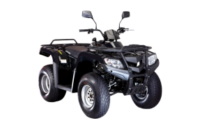 Loncin LX200ATV-M 175cc Utility Vehicle with CVT Automatic Transmission, Dual Front Disc Brakes, Enclosed Footrest, and Chain Drive on Off-Road Trail