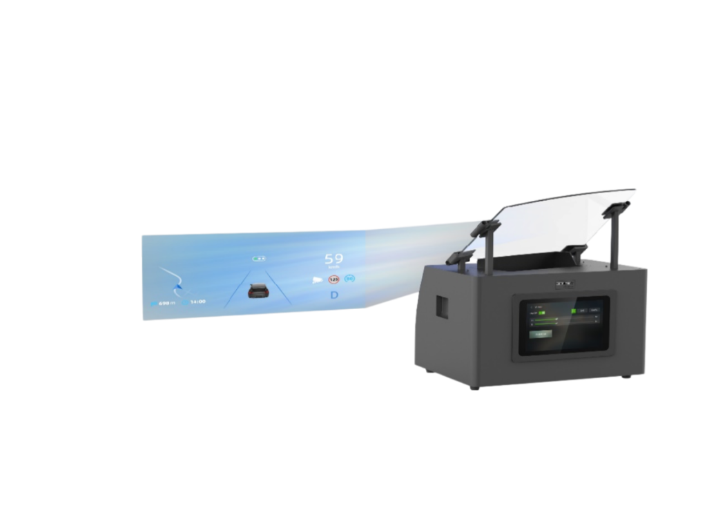 W-HUD for automotive display system by Dowway Vehicle with 3.1-5.1 inch options and ≤1.5mrad parallax