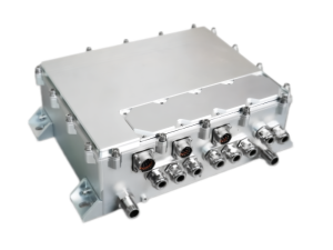 WMD1-33Z30L-2U controller by Dowway Vehicle – 270–450V operating voltage, 2×20kW continuous power, 2×30kW peak power, IP67 rated, water-cooled, -43°C to 65°C temperature range, 5000m altitude limit