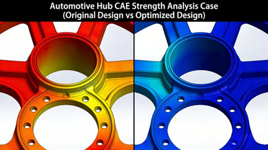 Automotive Hub CAE Strength Analysis Case (Original Design vs Optimized Design)