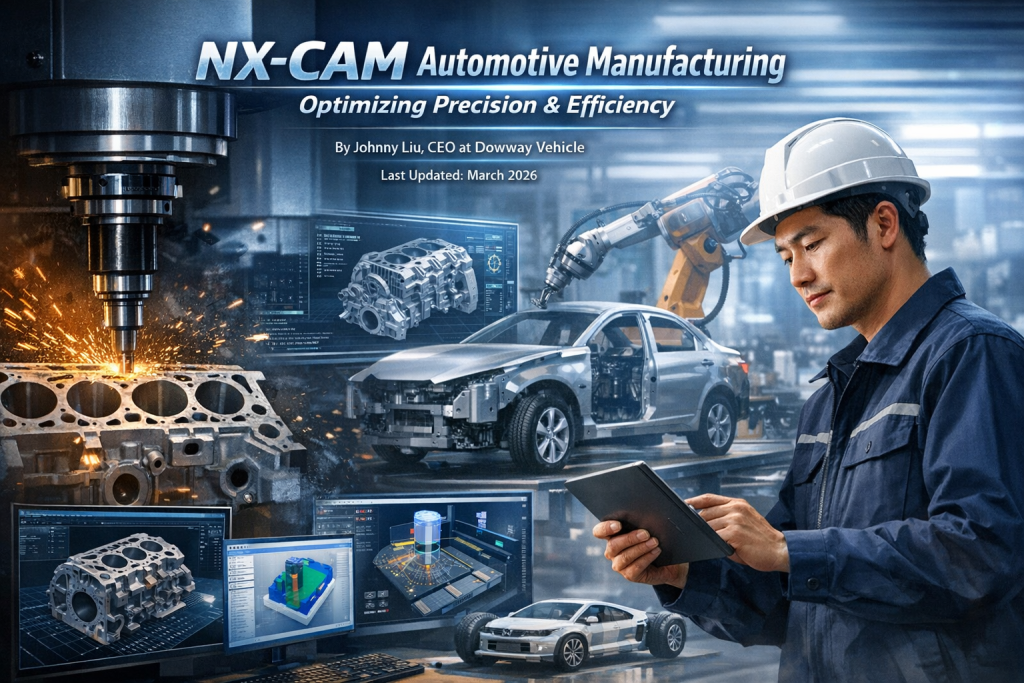 NX-CAM Automotive Manufacturing with CNC Machines and Robotics