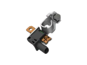 Compact smart battery sensor with integrated shunt and microcontroller for real-time monitoring of 12V lead-acid battery SOC, SOH, and SOF