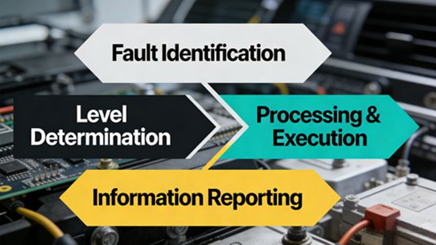 VCU Fault Diagnosis and Safety Protection Flow (English High-Definition Image)