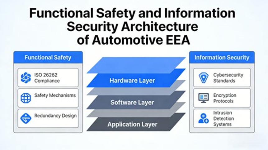 Functional Safety and Information Security Architecture of Automotive EEA