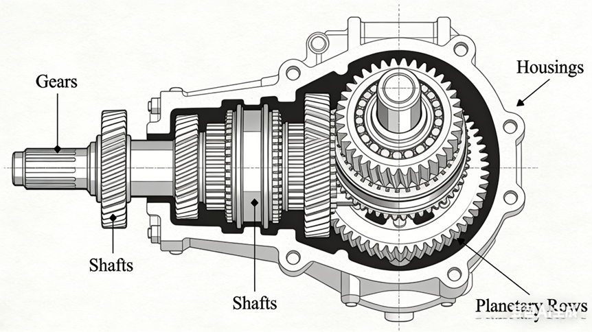Automotive Transmission Reducer Core Structure
