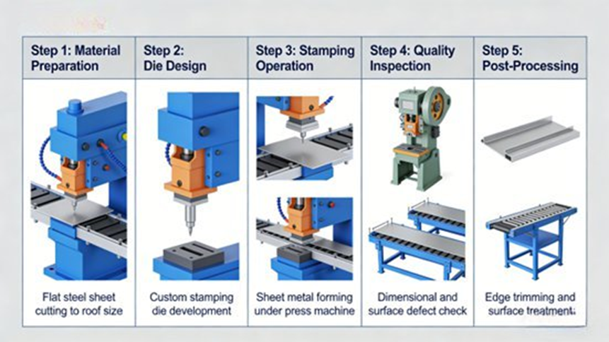 Automotive Roof Stamping Process Flow Diagram