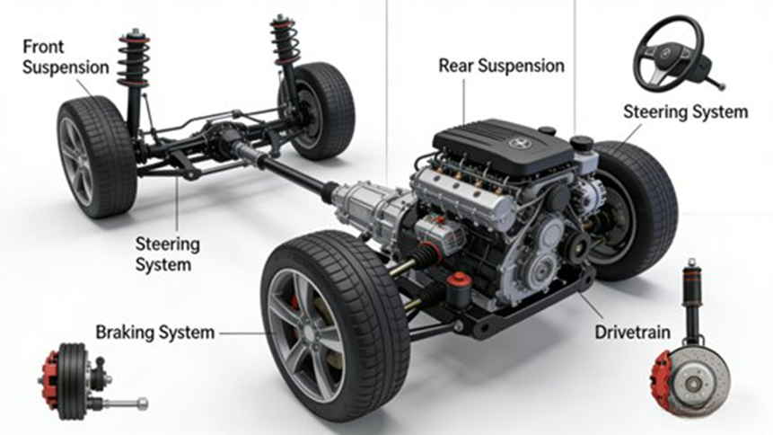 Overall Layout of Automobile Chassis System