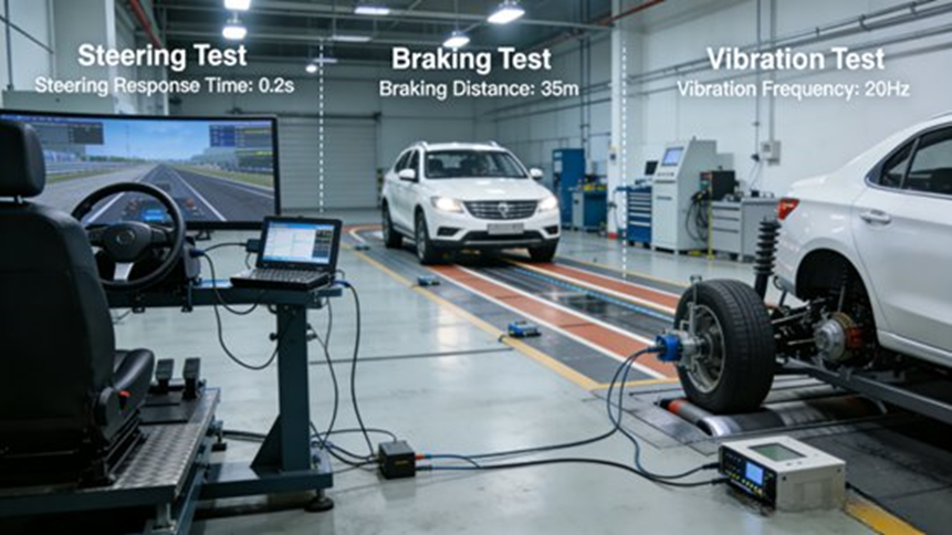 Chassis Performance Benchmark Test Scene