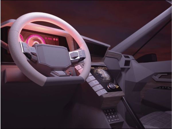 Smart cockpit system interior with digital dashboard, intelligent display, and advanced vehicle human machine interaction technology